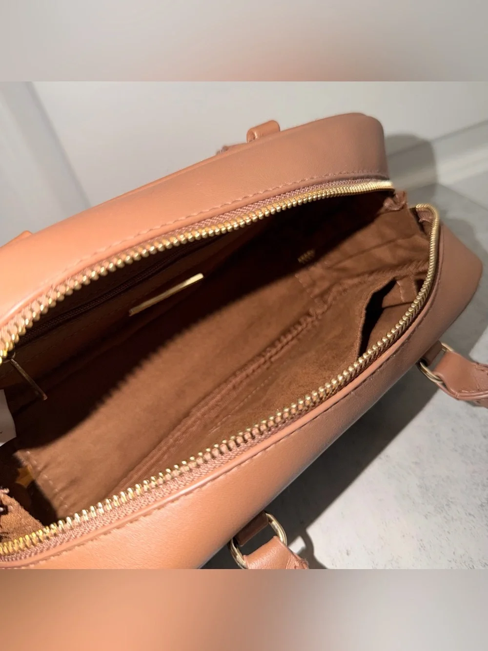 Steve Madden Brown Plaid Mini Satchel